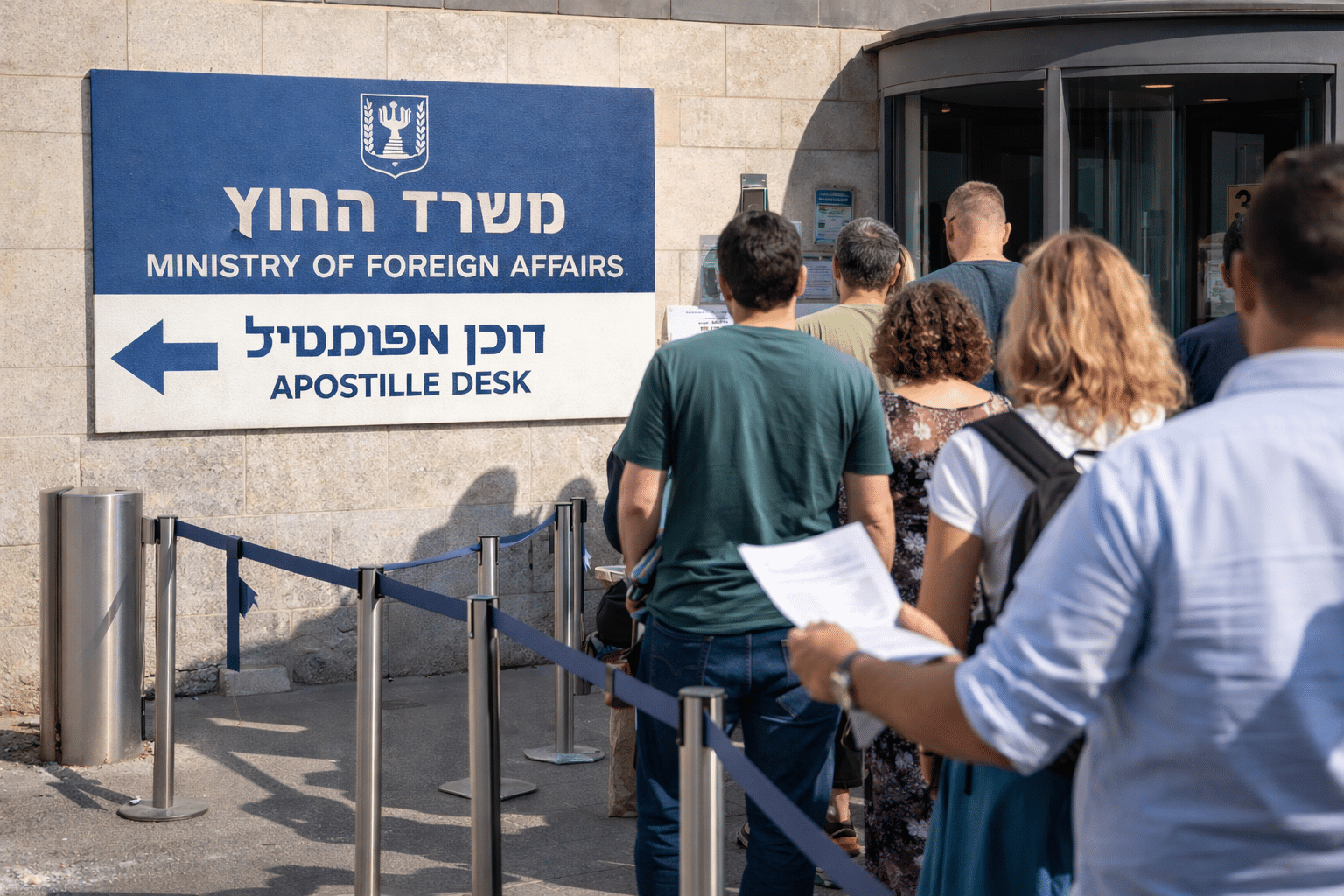 תור אפוסטיל משרד החוץ